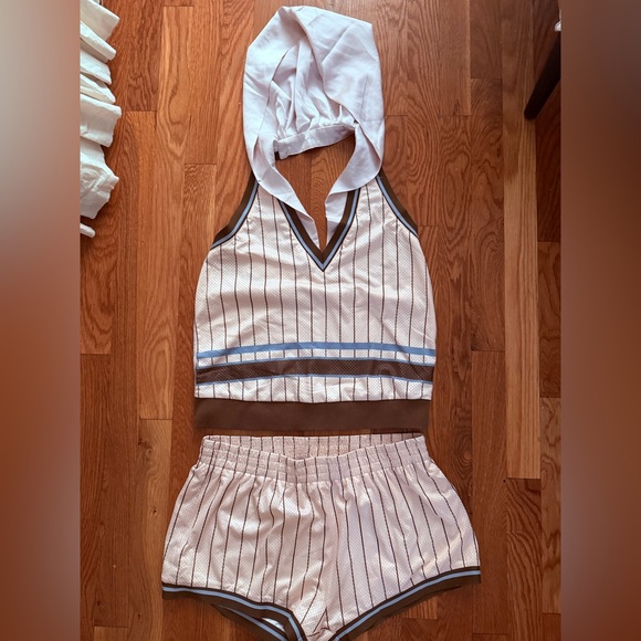 With jean mickey top and shorts set size M - Picture 4 of 6